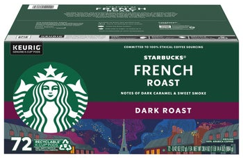 Starbucks Dark French Roast K-Cup, 72-count