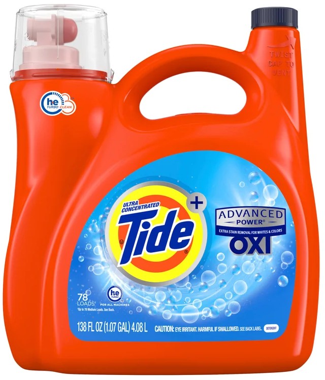 Tide + OXI Advanced Power Liquid Laundry Detergent