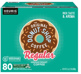 The Original Donut Shop Coffee K-Cup Pod, 80-count