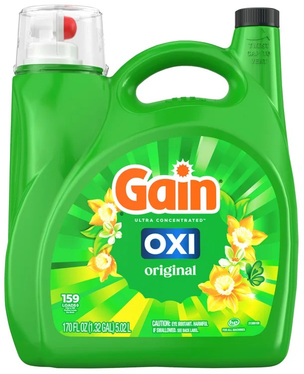 Gain + OXI Liquid Laundry Detergent
