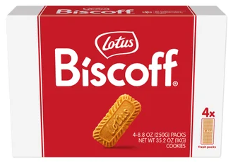 Lotus Biscoff Cookies, 8.8 oz., 4 Count
