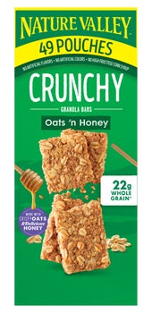 Nature Valley Crunchy Granola Bar, Oats 'n Honey, 1.49 oz, 49-count
