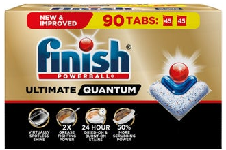 Finish Powerball Ultimate Quantum Dish Detergent Tabs, 90-count