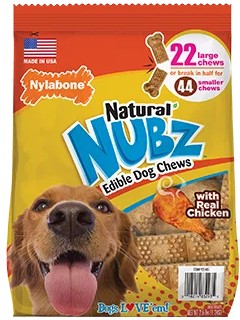 Nylabone Natural NUBZ Edible Dog Chews
