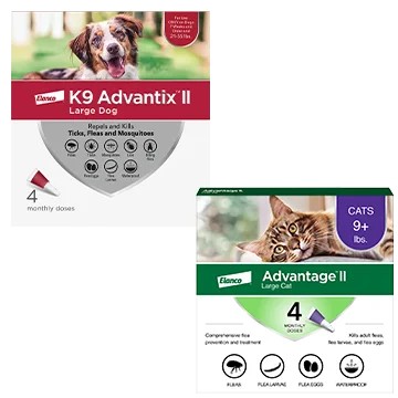K9 Advantix II AND/OR Advantage II Flea and Tick Topical Treatment
