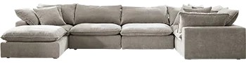 Sereen 6-Piece Fabric Modular Sectional