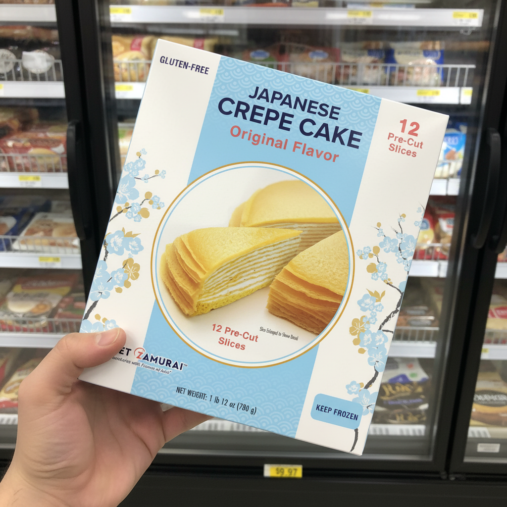 Pre-sliced Japanese Crepe Cake