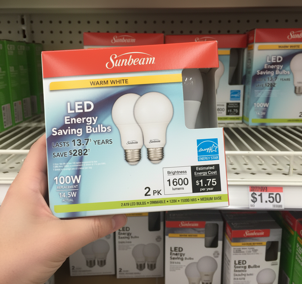 Sunbeam Warm White LED Lights (2-Pack)
