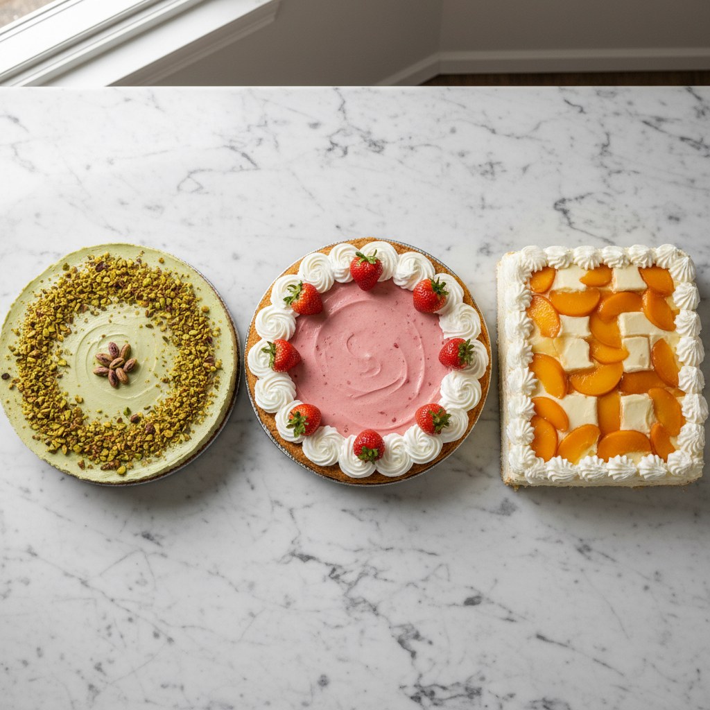 Costco's Bakery Just Brought Back 3 Cult Cakes — Pistachio Cheesecake $25.99, 4-lb Strawberry Pie $18.99 + Peaches & Cream Bar Cake
