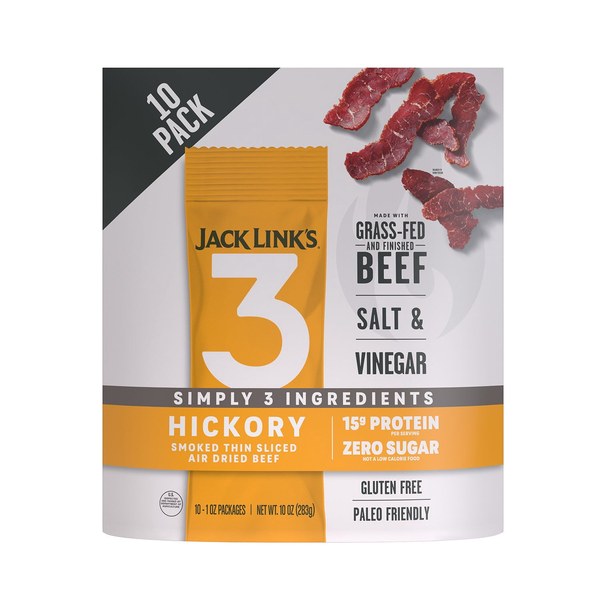 4. Jack Link’s "Simply 3" Hickory Smoked Air Dried Beef