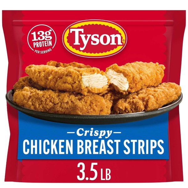 4. The Salad Standard: Tyson Crispy Chicken Strips