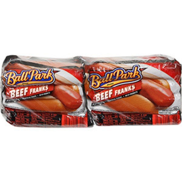 Ball Park or Nathan's All-Beef Hot Dogs / Franks packs