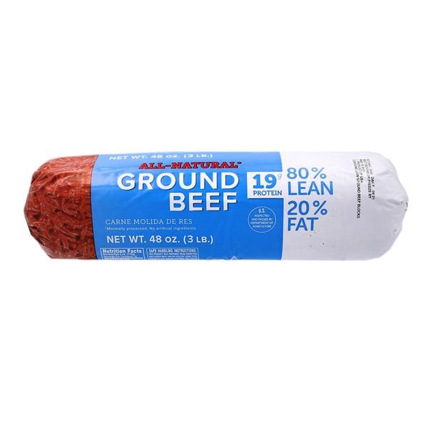 Ground Beef Roll 80% Lean 20% Fat $4.98 $6.99