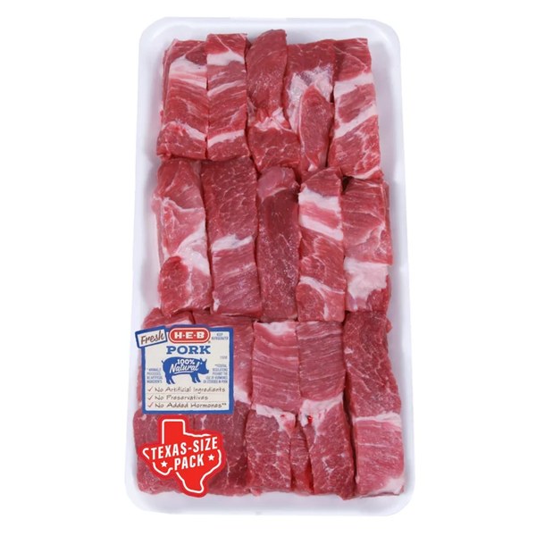 H-E-B Boneless Country-Style Boston Butt Pork Ribs - Texas-Size Pack: $12.17 - $10.54