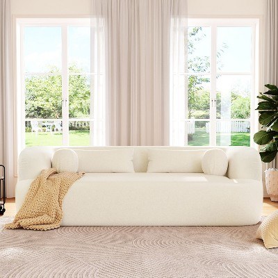 ModernLuxe Chenille 3-Seater Boneless Cloud Couch - $391