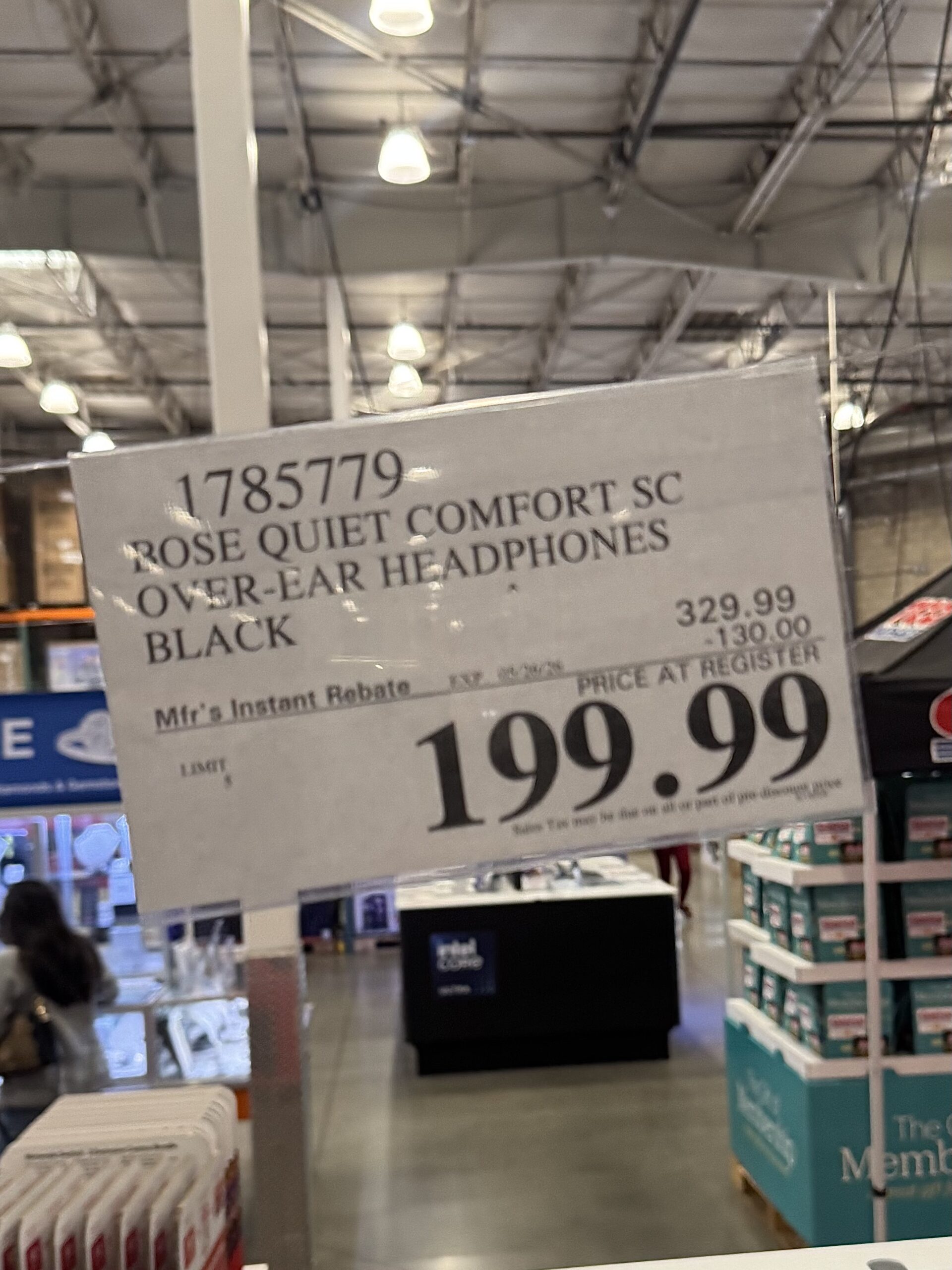 Bose QuietComfort SC Headphones - price tag