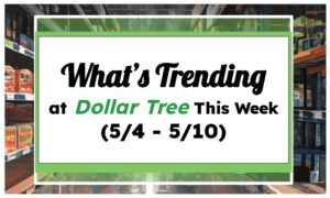 Whats Trending at Dollar Tree This Week (5/4 - 5/10)