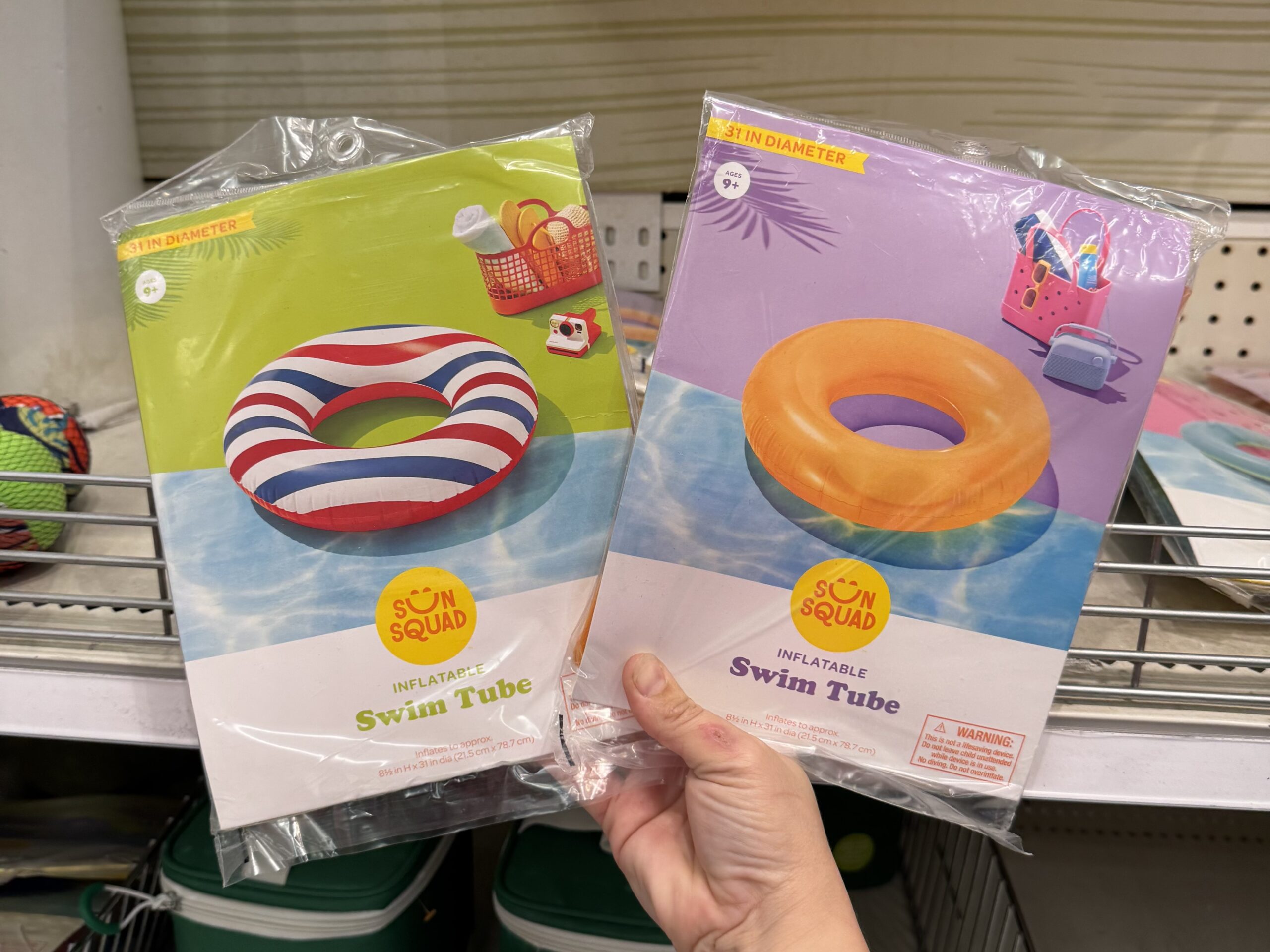 Sun Squad Inflatable Swim Tube - in store
