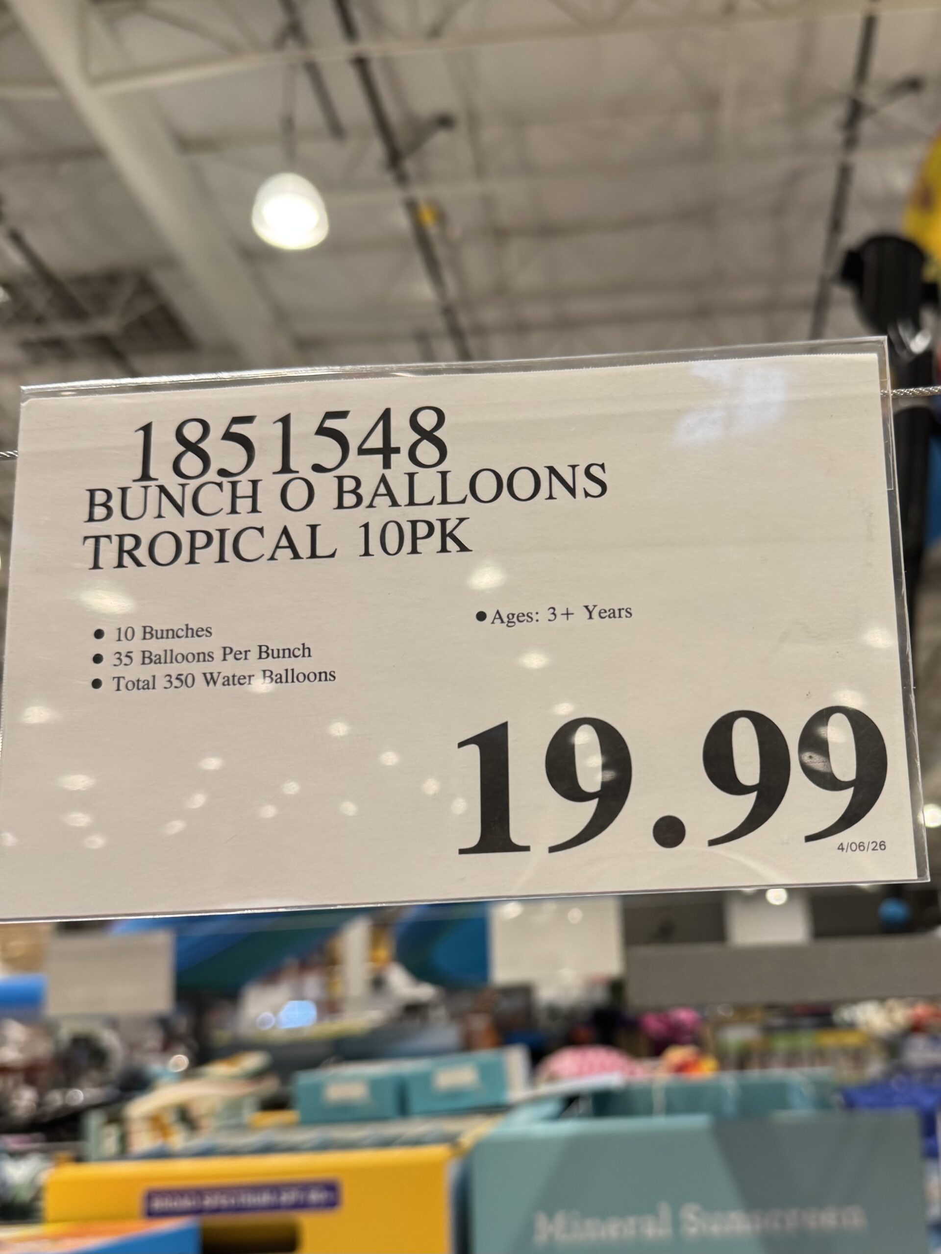 ZURU Bunch O Balloons - price tag