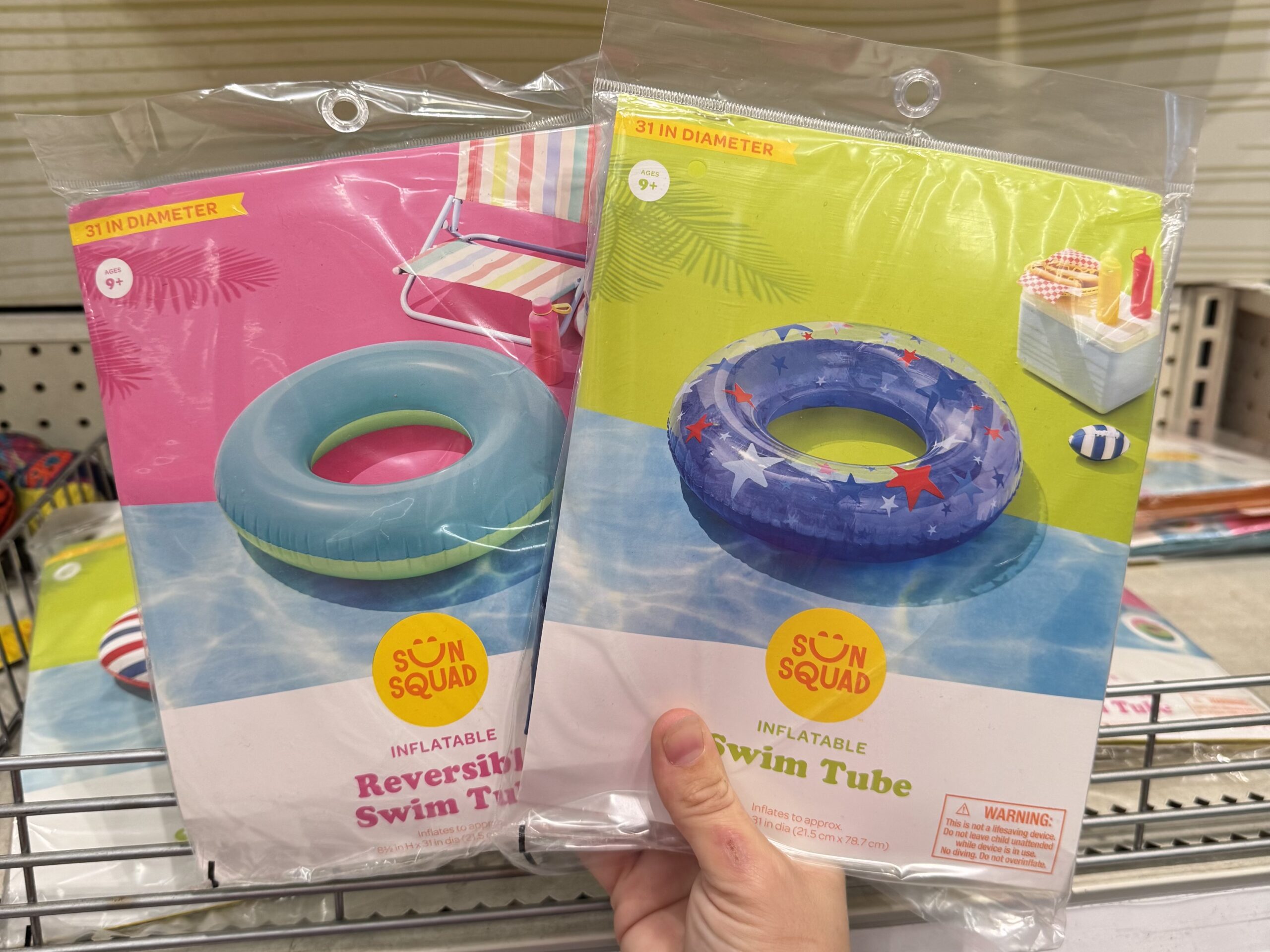 Sun Squad Inflatable Swim Tube - in store