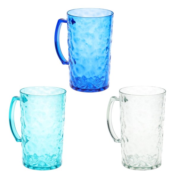 Hammered Plastic Beer Mugs ($1.25)