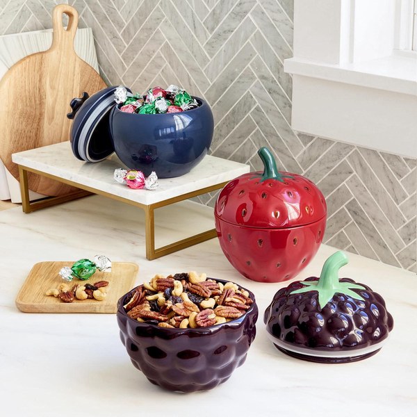 Member’s Mark 3-Piece Berry Stoneware Canister Set – $29.96