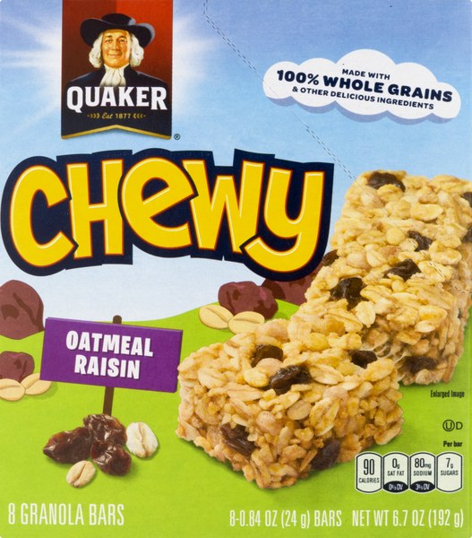Quaker Instant Oatmeal or Chewy Bars (8 ct) | $3.49 -> $0.49
