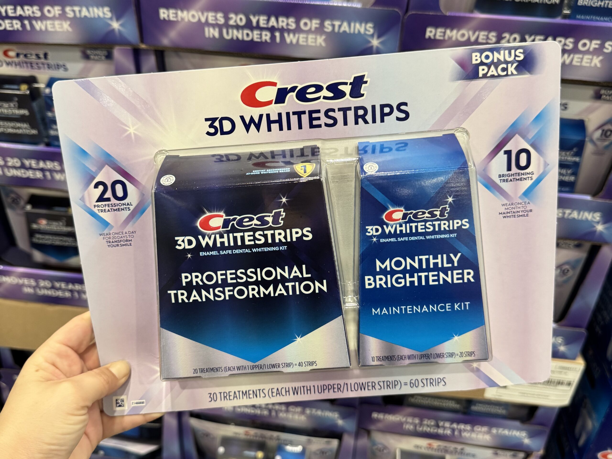 Crest 3D Whitestrips Bonus Pack