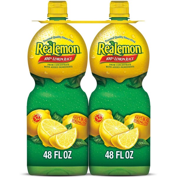 Real Lemon Juice (Two 48 oz) | Before: $5.98 | Now: $6.48