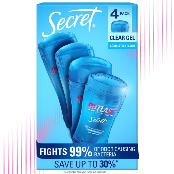 Secret Outlast Clear Gel Deodorant - $15.98