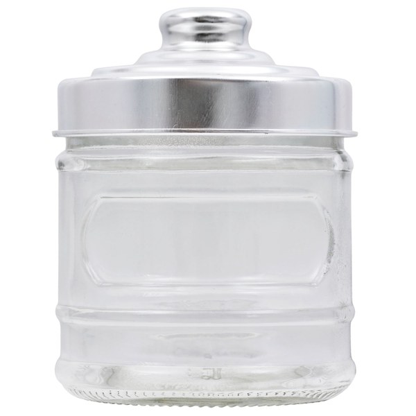 Clear Glass Storage Jars with Lids ($1.50)