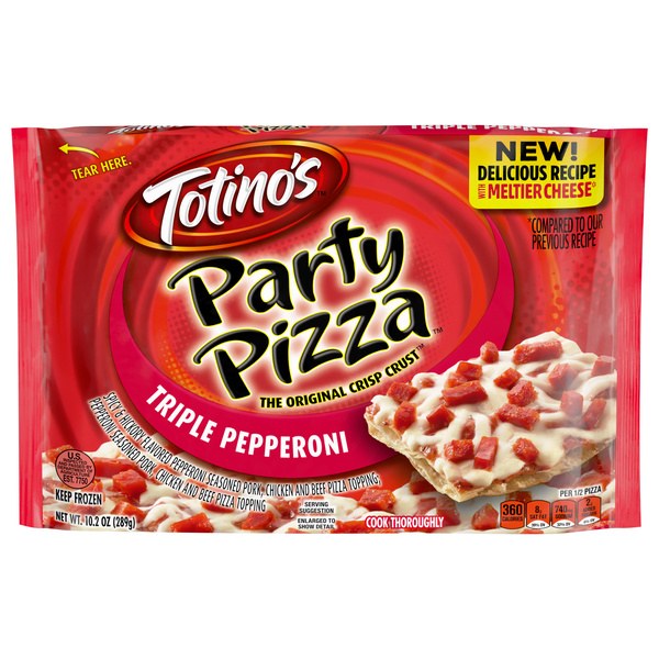 Totino's Triple Pepperoni Party Pizza | 4 for $6.00