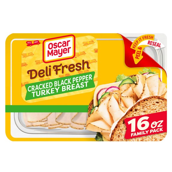 Oscar Mayer Deli Fresh Cracked Black Pepper Turkey Breast | 2 for $7.00