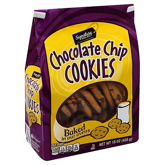Bakery Purple Bag Chocolate Chip Cookies (18 Count) ~$2.99–$5.49 (often on sale)