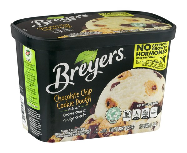 Breyers Chocolate Chip Cookie Dough Frozen Dairy Dessert | $5.99 - Buy 1, Get 1 Free