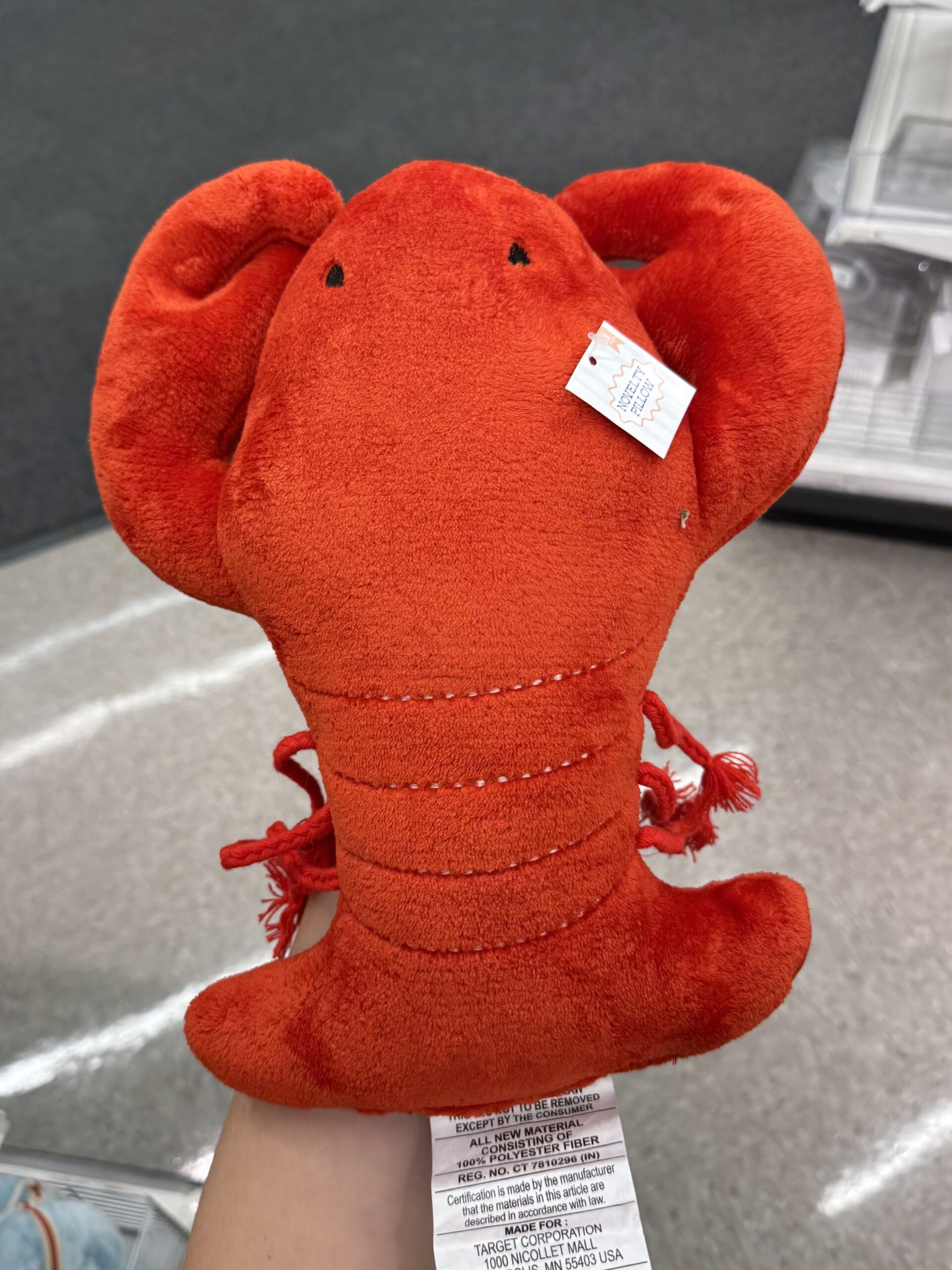 Target Lobster Novelty Pillow - in store