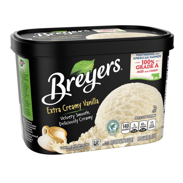 Breyers Extra Creamy Vanilla Ice Cream | $5.99 - Buy 1, Get 1 Free