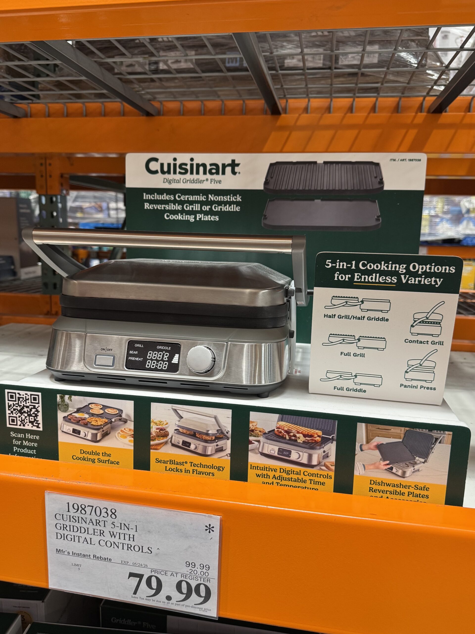 Cuisinart Digital Griddler Five