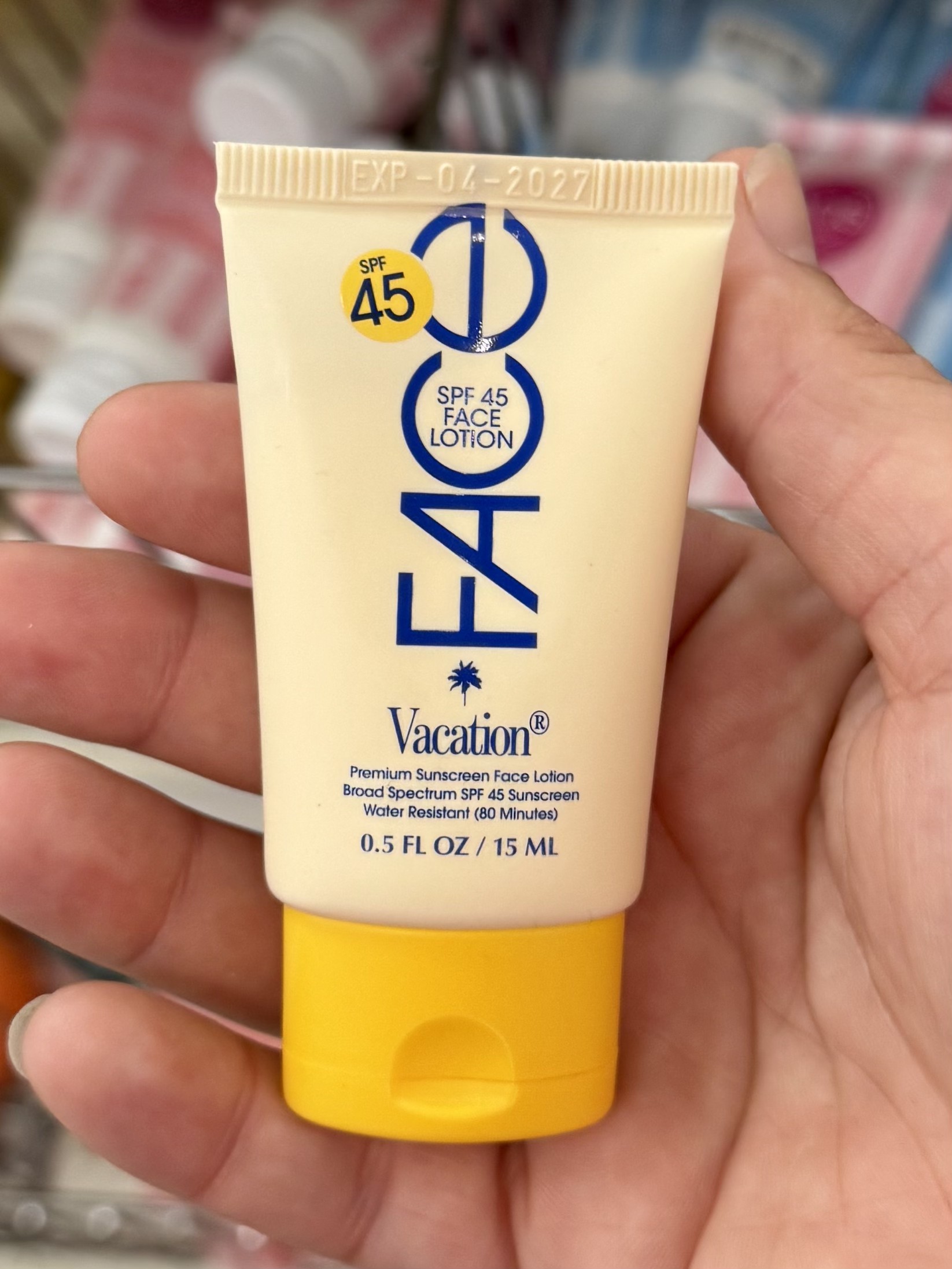Vacation Sunscreen Classic Face Lotion - SPF 45 - 3 fl oz - in store
