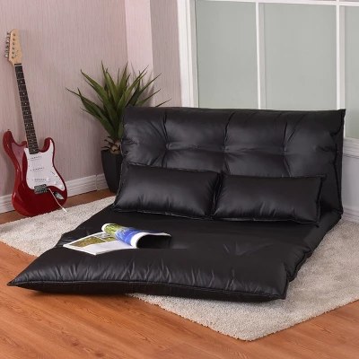 Costway Faux Leather Foldable Sofa Bed - $128