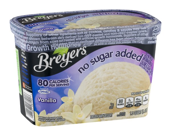 Breyers Vanilla No Sugar Added Ice Cream | $5.99 - Buy 1, Get 1 Free