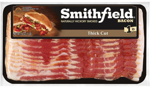 Smithfield Hickory Smoked Thick Cut Bacon Sliced