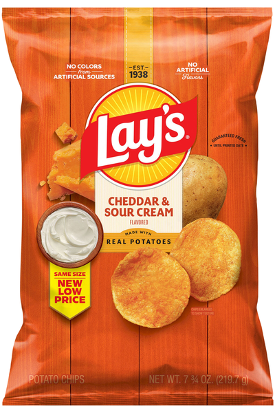 Lay's Cheddar & Sour Cream Potato Chips