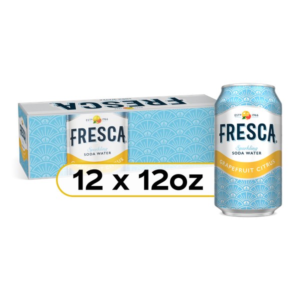 Fresca Citrus Soda Soft Drink Fridge Pack Cans, 12 fl oz, 12 Pack | $9.99 - $4.99