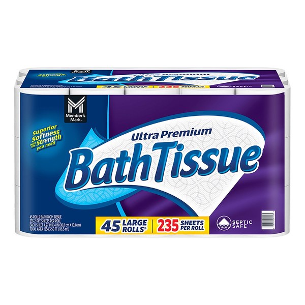 Member's Mark Toilet Paper | Before: $22.98 | Now: $24.58