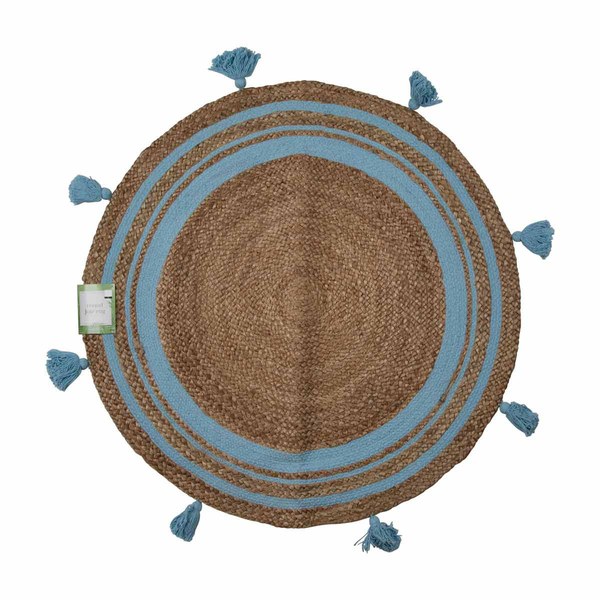 Round Jute Rug (tassel edge, 2-pack) $12