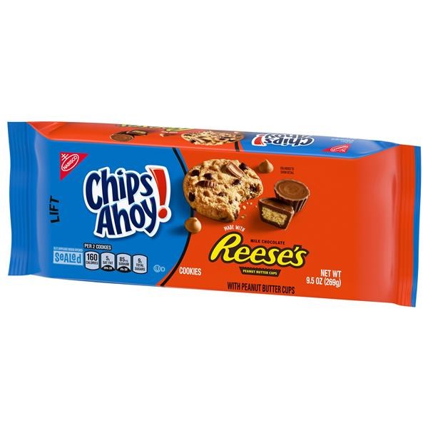 CHIPS AHOY! Reese’s Peanut Butter Cup Chocolate Chip Cookies | $4.49 - $2.48