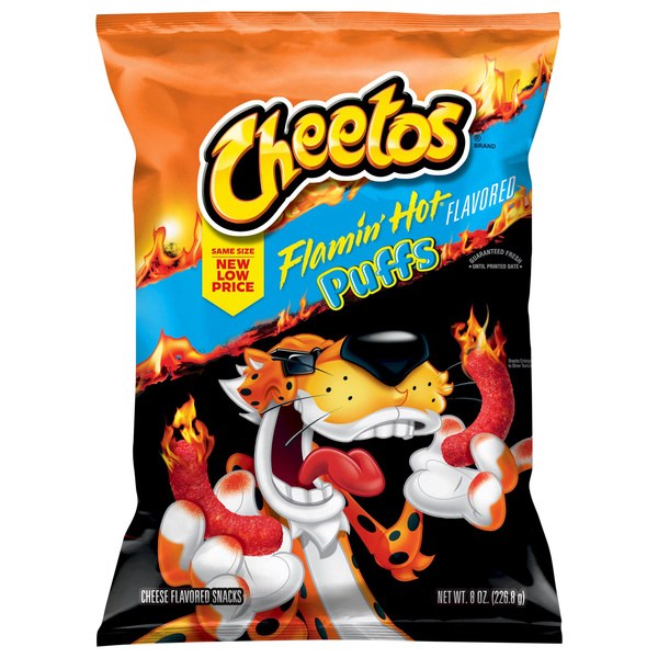 Cheetos Flamin' Hot Puffs Cheese Flavored Snacks | $5.49 - Buy 1, Get 1 Free