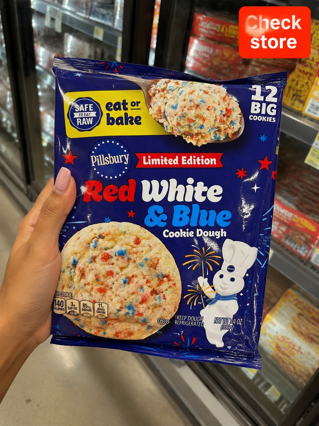 Pillsbury Limited Edition Red White & Blue Cookie Dough