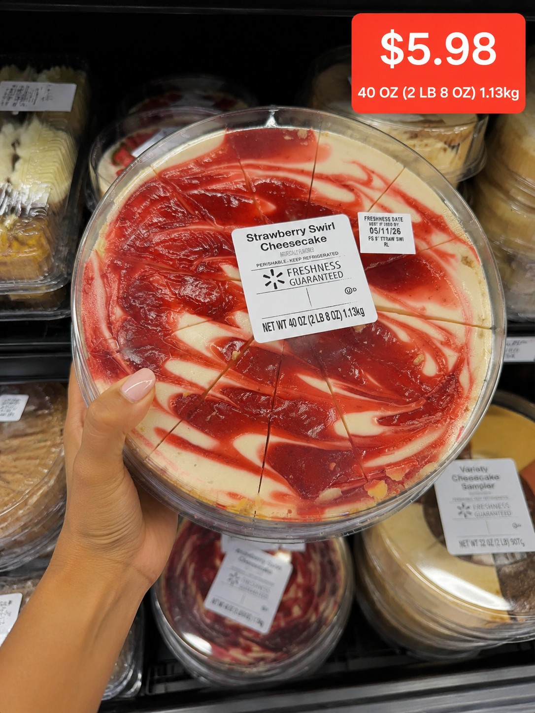 Strawberry Swirl Cheesecake